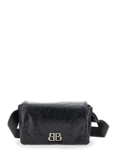 Balenciaga Black Monaco Crossbody Bag