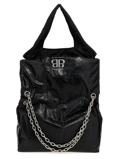 BALENCIAGA BLACK MONACO TOTE BAG