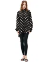 Balenciaga Black Monoprint Shirt In Black