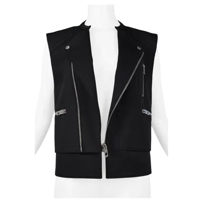 Pre-owned Balenciaga Black Motorcycle Zipper Vest 2011