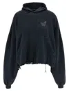Balenciaga Distressed Nail Polish Hoodie With Front Pocket