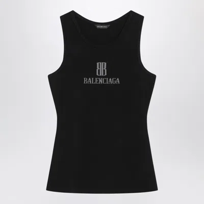 BALENCIAGA BALENCIAGA BLACK NANO BB TANK TOP