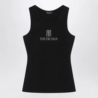 BALENCIAGA BALENCIAGA  BLACK NANO BB TANK TOP