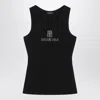 Balenciaga Black Nano Bb Tank Top In Black