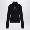 Balenciaga Black Viscose Knitwear In Black