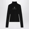 Balenciaga Black Viscose Knitwear In Multi