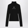Balenciaga Black Viscose Knitwear In Black