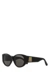 Balenciaga Cat-eye Acetate Sunglasses With Distinctive Logo In Black