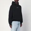 Balenciaga Relaxed-fit Cotton Hooded Sweatshirt With Design In Black