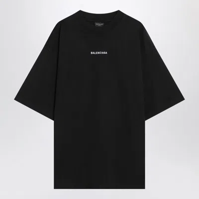 Balenciaga Black New  Back Medium Fit T-shirt