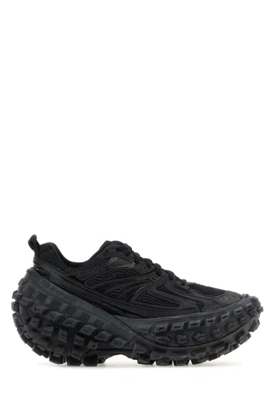 Balenciaga Black Nylon And Mesh Bouncer Sneakers