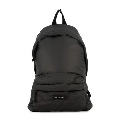 Pre-owned Balenciaga Black Nylon Backpack Handbag ()