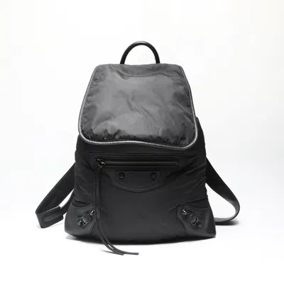 Pre-owned Balenciaga Black Nylon Backpack ()