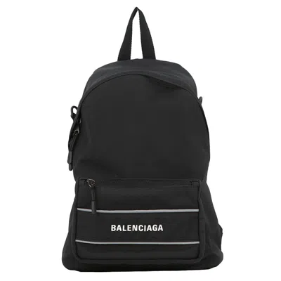 Pre-owned Balenciaga Black Nylon Backpack Shoulder Bag ()