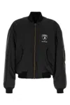 Balenciaga Nylon Lamborghini Bomber Jacket In Black