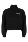 Balenciaga High Collar Ribbed Cuffs Long Sleeves Sweatshirt