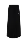 Balenciaga Gonna In Misto Nylon Nero  Donna In Black