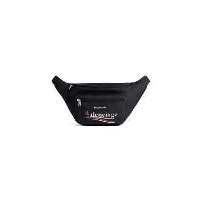 Balenciaga Black Nylon Explorer Belt Bag