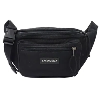 Pre-owned Balenciaga Black Nylon Fanny Pack Sling Bag ()