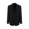 Balenciaga Black Nylon Oversize Blazer