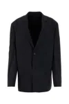 Balenciaga Single-breasted Blazer In Black