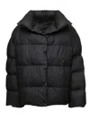 Balenciaga Black Nylon Padded Jacket In Black