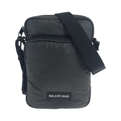 Pre-owned Balenciaga Black Nylon Pochette Shoulder Bag ()