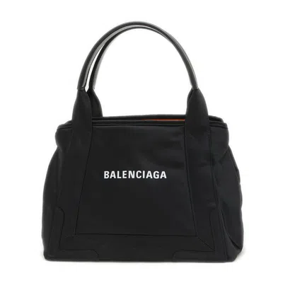 Pre-owned Balenciaga Black Nylon Pouch Tote Bag ()