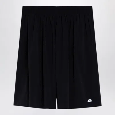 BALENCIAGA BALENCIAGA  BLACK NYLON SHORT ACTIVEWEAR STRETCH