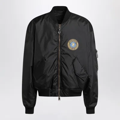 Balenciaga Black Nylon Uniform Merch Large Fit Bomber Men