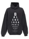 Balenciaga Black Optical Hoodie Large Fit Hoodie