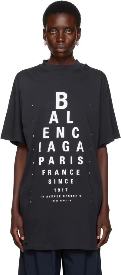 Balenciaga Extra Large Short-sleeved T-shirt In Black