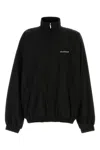Balenciaga Oversized Windbreaker Jacket In Black