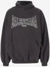 Balenciaga Logo-print Hoodie In Black