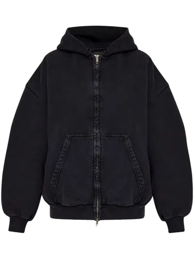 BALENCIAGA BLACK PAINTED SWEATSHIRT
