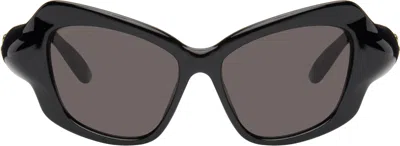 Balenciaga Black Palazzo Cat Sunglasses In 001 Black