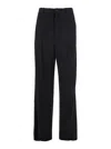 Balenciaga Black Pants With Belt Loops In Wool Blend Man In Black