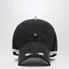 Balenciaga Perforated Spike Baseball Cap In Black