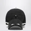 Balenciaga Perforated Spike Baseball Cap In Black
