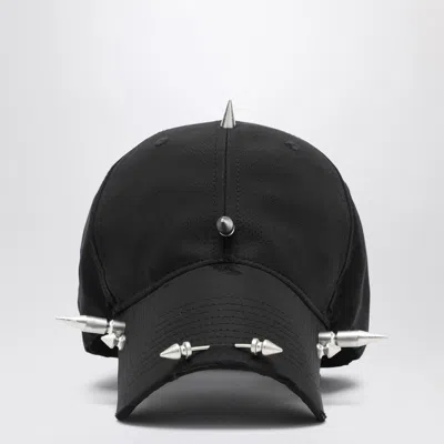 Balenciaga Black Perforated Spike Hat Men