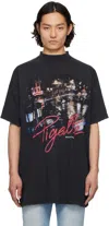 Balenciaga Oversized T-shirt With Print In Multi
