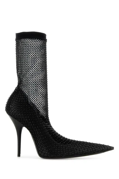 BALENCIAGA BLACK POINTED TOE BOOTS