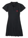 Balenciaga Black Polo Mini Dress In Black