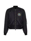 Balenciaga Black Polyamide Large Fit Bomber Jacket