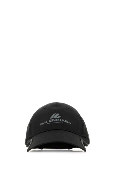Balenciaga Black Polyester Baseball Cap