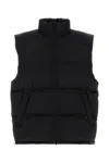 Balenciaga Black Polyester Padded Jacket In Black