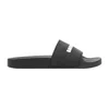 Balenciaga Black Pool Tpu Slides In Black