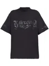 Balenciaga Graphic Logo T-shirt Fit Medium In Black