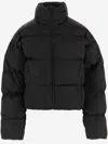 Balenciaga Black Quilted Logo Jacket In Black