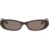 Balenciaga Eyewear Rectangular Frame Sunglasses In Black